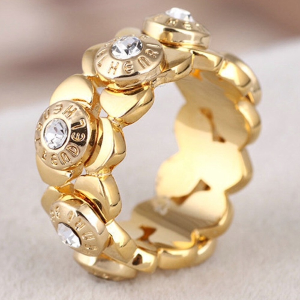 Henri bendel Statement Logo Ring size 7
